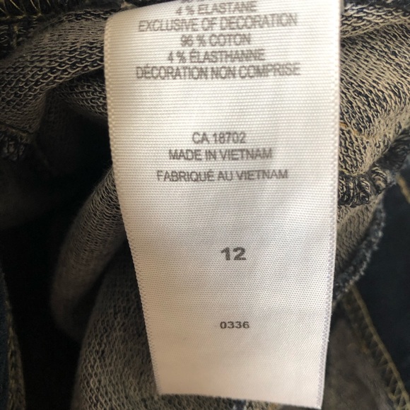 Levi’s 12Y Dark Denim Jean Jeggings Girls - Picture 5 of 9